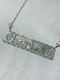 Unbelievable Native American Navajo Sterling Silver Horse Necklace-Nativo Arts