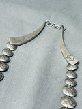 Best Vintage Native American Navajo Carico Lake Turquoise Sterling Silver Bead Necklace-Nativo Arts