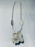 Very Important Vintage Native American Navajo Ben Begaye (d.) Turquoise Sterling Silver Necklace-Nativo Arts