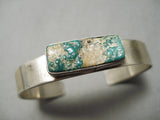 Vintage Native American Hopi Romano Loloma Charles Daughter Turquoise Sterling Silver Bracelet-Nativo Arts