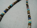 Authentic Vintage Native American Navajo Thomas Singer Turquoise Sterling Silver Necklace-Nativo Arts