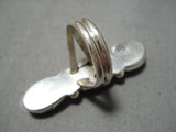 Incredible Vintage Native American Navajo Turquoise Sterling Silver Ring Old-Nativo Arts