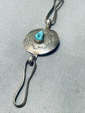 Fantastic Vintage Native American Navajo Kingman Turquoise Sterling Silver Concho Belt-Nativo Arts
