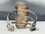 Most Unique Vintage Native American Navajo Sandstone Turquoise Sterling Silver Bracelet-Nativo Arts