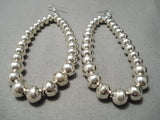 Unique Navajo Sterling Silver Native American Earrings-Nativo Arts