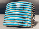 Native American 10 Story Vintage Zuni Turquoise Sterling Silver Bracelet-Nativo Arts
