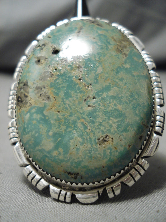 Incredible Vintage Navajo Royston Turquoise Sterling Silver Native American Ring-Nativo Arts