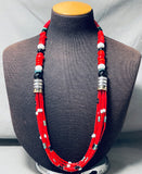 Authentic Singer Native American Navajo Turquoise Sterling Silver Necklace-Nativo Arts