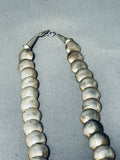 One Of The Most Unique Ever Vintage Native American Navajo Hand Tooled Sterling Silver Necklace-Nativo Arts