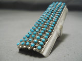 One Of The Longest Zuni Turquoise Sterling Silver Native American Ring!!-Nativo Arts
