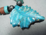 Amazing Vintage Native American Navajo Turquoise Pipestone Sterling Silver Necklace-Nativo Arts