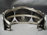 Heavy Thick Sturdy Navajo Sterling Silver Native American Bracelet-Nativo Arts
