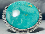 One Of Ther Biggest Native American Navajo Royston Turquoise Sterling Silver Bracelet-Nativo Arts