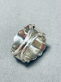 Superior Native American Navajo Handcarved Sterling Silver Horse Colossal Ring-Nativo Arts