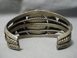 Opulent Vintage Native American Navajo Rare Early Deposit Turquoise Sterling Silver Bracelet-Nativo Arts