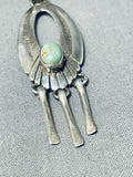 Remarkable Vintage Native American Navajo Royston Turquoise Sterling Silver Pendant-Nativo Arts