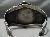 Vivid Museum Vintage Native American Navajo Carico Lake Turquoise Sterling Silver Bracelet Old-Nativo Arts