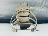 One Of The Most Funky Vintage Native American Navajo Turquoise Sterling Silver Bracelet-Nativo Arts