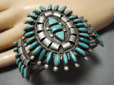Breathtaking Vintage Navajo Sterling Silver Native American Bracelet Cuff-Nativo Arts