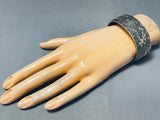 Elevated Detail Vintage Native American Navajo Eagle Sterling Silver Hand Carved Bracelet-Nativo Arts