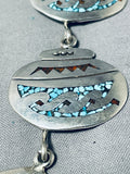 Most Unique Will Singer Vintage Native American Navajo Pottery Sterling Silver Necklace Old-Nativo Arts