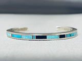 Important Ray Tracey Vintage Native American Navajo Turquoise Sterling Silver Bracelet-Nativo Arts