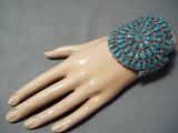 Tso Navajo Turquoise Sterling Silver Bracelet Native American-Nativo Arts
