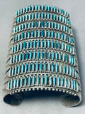 One Of The Best Ever Made Vintage Native American Zuni Turquoise Sterling Silver Bracelet-Nativo Arts