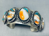 Native American One Of The Most Unique Colorful Stone Turquoise Sterling Silver Bracelet-Nativo Arts