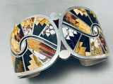 Best Native American Navajo Inlay Tiger Eye Black Onyx Wildhorse Sterling Silver Bracelet-Nativo Arts