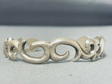 Incredible Vintage Native American Navajo Sterling Silver Vine Bracelet-Nativo Arts