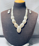 Sensational Vintage Native American Navajo Sterling Silver Necklace & Earring Set-Nativo Arts