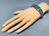 Rare Turquoise Vintage Native American Navajo Sterling Silver Bracelet-Nativo Arts