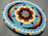 Fantastic Vintage Navajo Beaded Buckle Native American-Nativo Arts