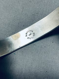 Bruce Morgan Vintage Native American Navajo Sterling Silver 14k Gold Bracelet-Nativo Arts