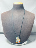 Native American Brilliant Santo Domingo Turquoise Sterling Silver Necklace-Nativo Arts