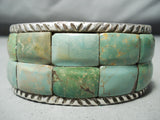 Striking San Felipe Native American Royston Turquoise Sterling Silver Bracelet-Nativo Arts