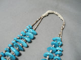 Magnificent Vintage Navajo Turquoise Necklace Native American Old-Nativo Arts