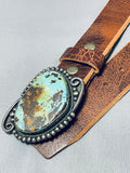 The Best Vintage Native American Navajo Royston Turquoise Sterling Silver Buckle Concho Belt-Nativo Arts