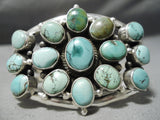 Amazing Vintage Native American Navajo Carico Lake Turquoise Sterling Silver Bracelet-Nativo Arts
