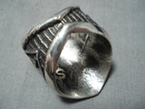 Superb Navajo Sterling Silver Cross Ring Native American-Nativo Arts
