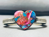 One Of The Best Purple Mohave Turquoise Native American Navajo Sterling Silver Bracelet-Nativo Arts
