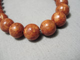 Rare Vintage Navajo Rounded Spiny Oyster Native American Necklace-Nativo Arts