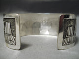 Detailed And Intricate!! Navajo Sterling Silver Native American Bracelet-Nativo Arts