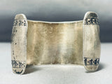 Outstanding Vintage Native American Navajo Sterling Silver Huge Bracelet-Nativo Arts