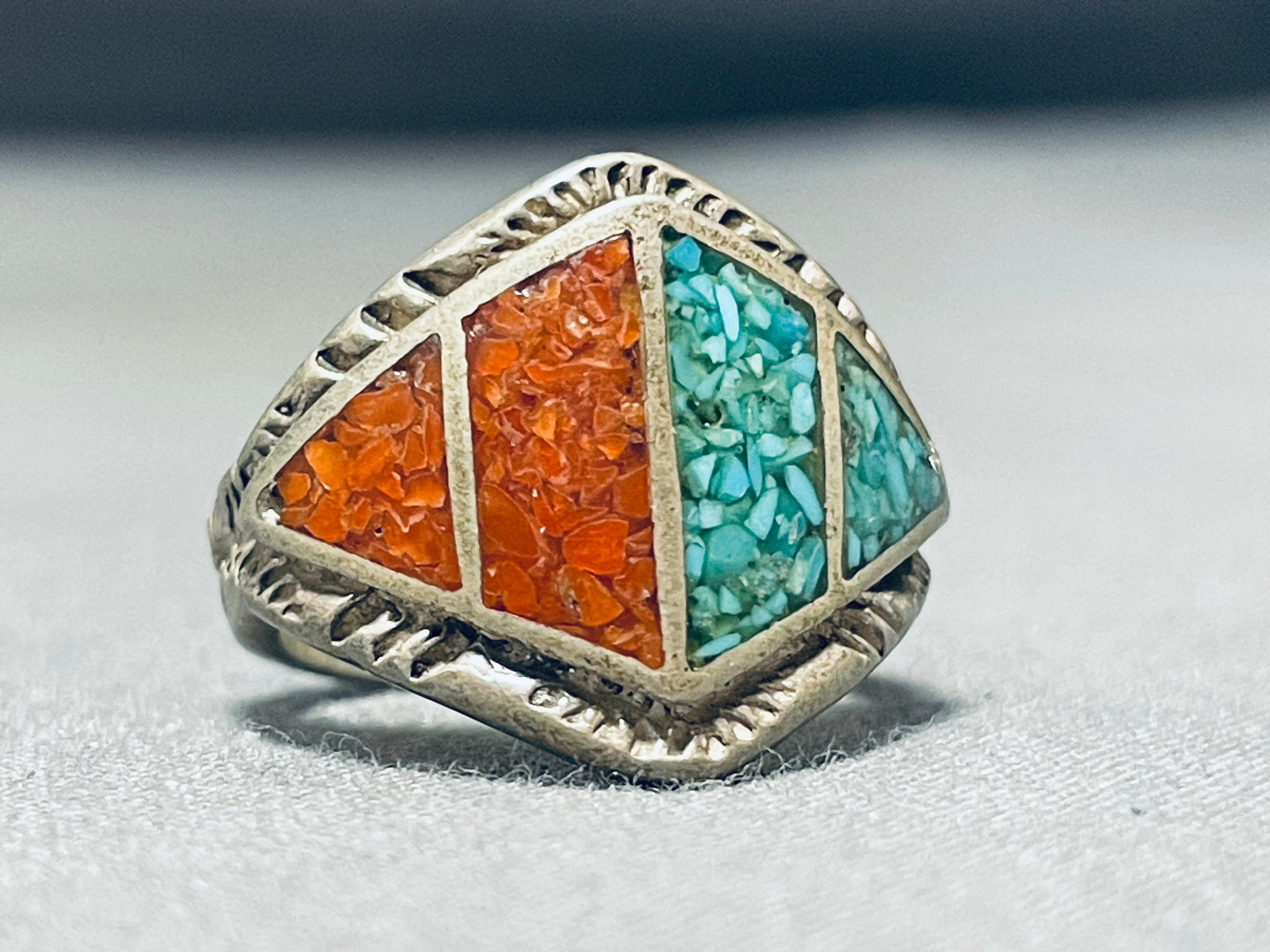 Superior Vintage Native American Navajo Coral Sterling Silver Ring – Nativo  Arts