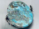 Monster 235 Gram Native American Turquoise Lizard Sterling Silver Bracelet-Nativo Arts