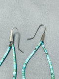 Superb Vintage Native American Navajo Royston Turquoise Shell Naja Earrings-Nativo Arts