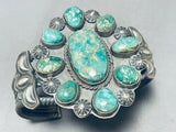 Best Vintage Native American Navajo Royston Turquoise Coiled Sterling Silver Bracelet-Nativo Arts