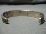 Magnificent Vintage Native American Navajo Morenci Turquoise Sterling Silver Bracelet Old-Nativo Arts